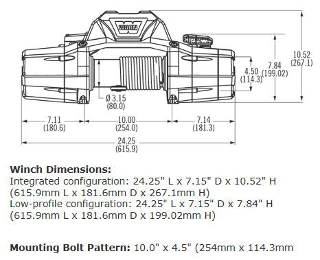 Zeon 10 Winch - By Warn