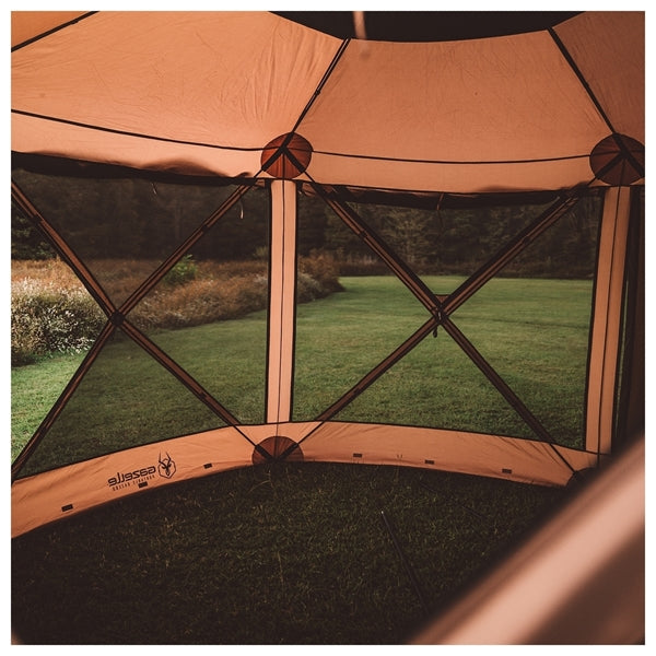 G6 DELUXE Portable Gazebo 6 Sides - Badlands Brown - by Gazelle Tents