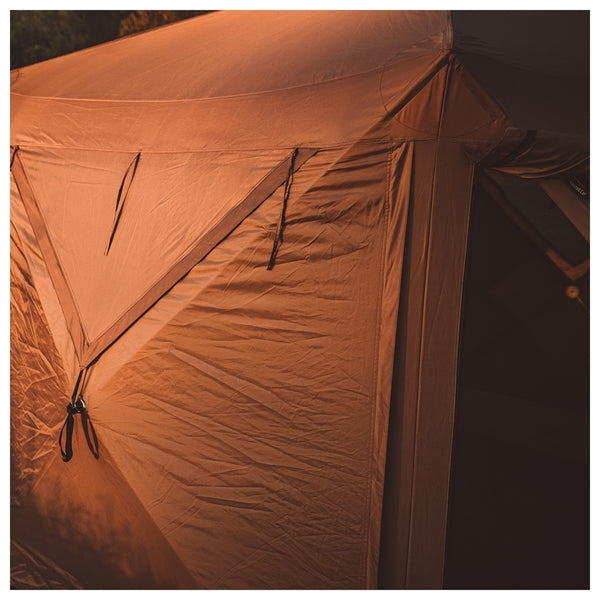 G6 DELUXE Portable Gazebo 6 Sides - Badlands Brown - by Gazelle Tents