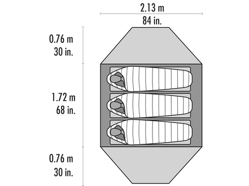 Elixir 3 Tent - by MSR