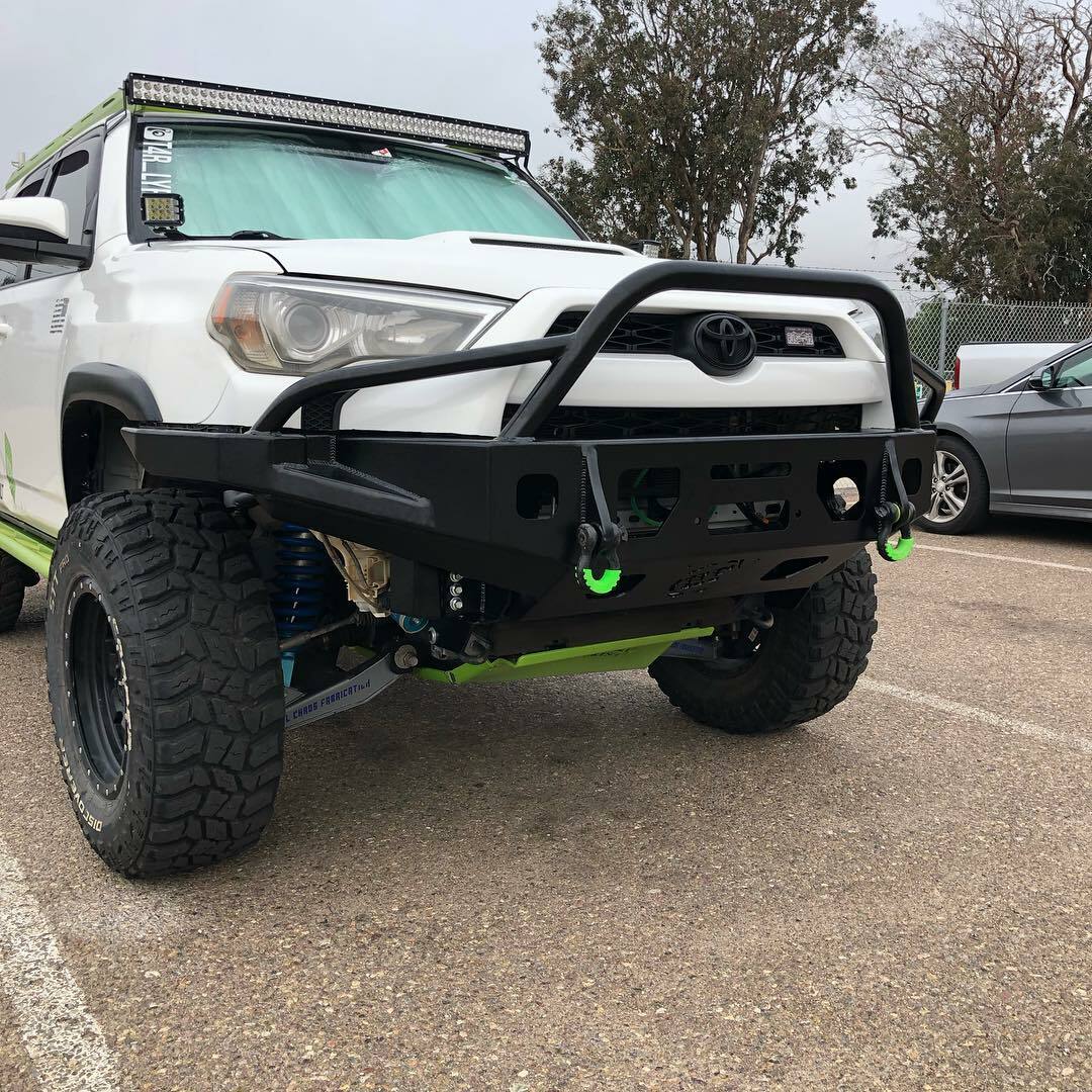 2010+ 4Runner Front Bumper Aluminum - Pre Runner Hoop - by Hefty Fabworks