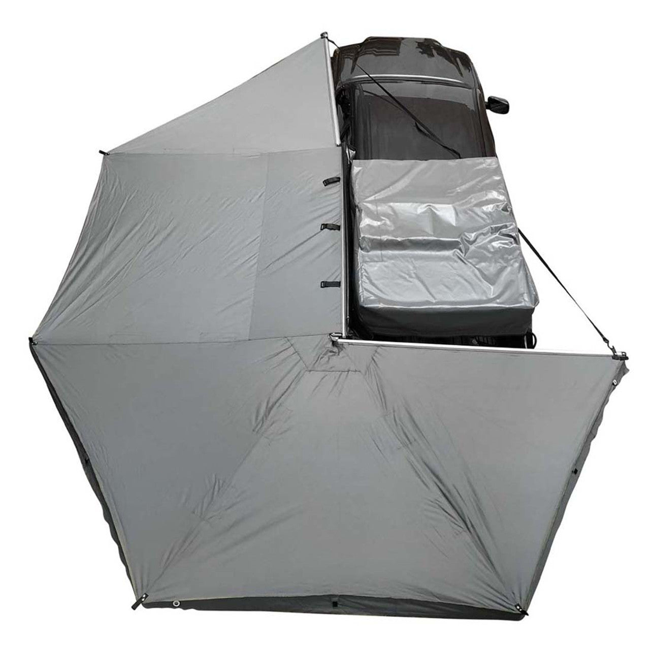 HD Nomadic 270 Awning - Dark Gray Cover With Black Cover Universal - by OVS