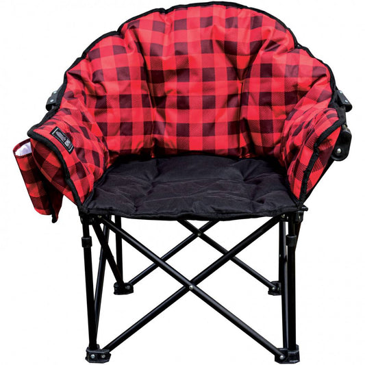 Lazy Bear Junior Chair - Red/Black - By Kuma Outdoor Gear