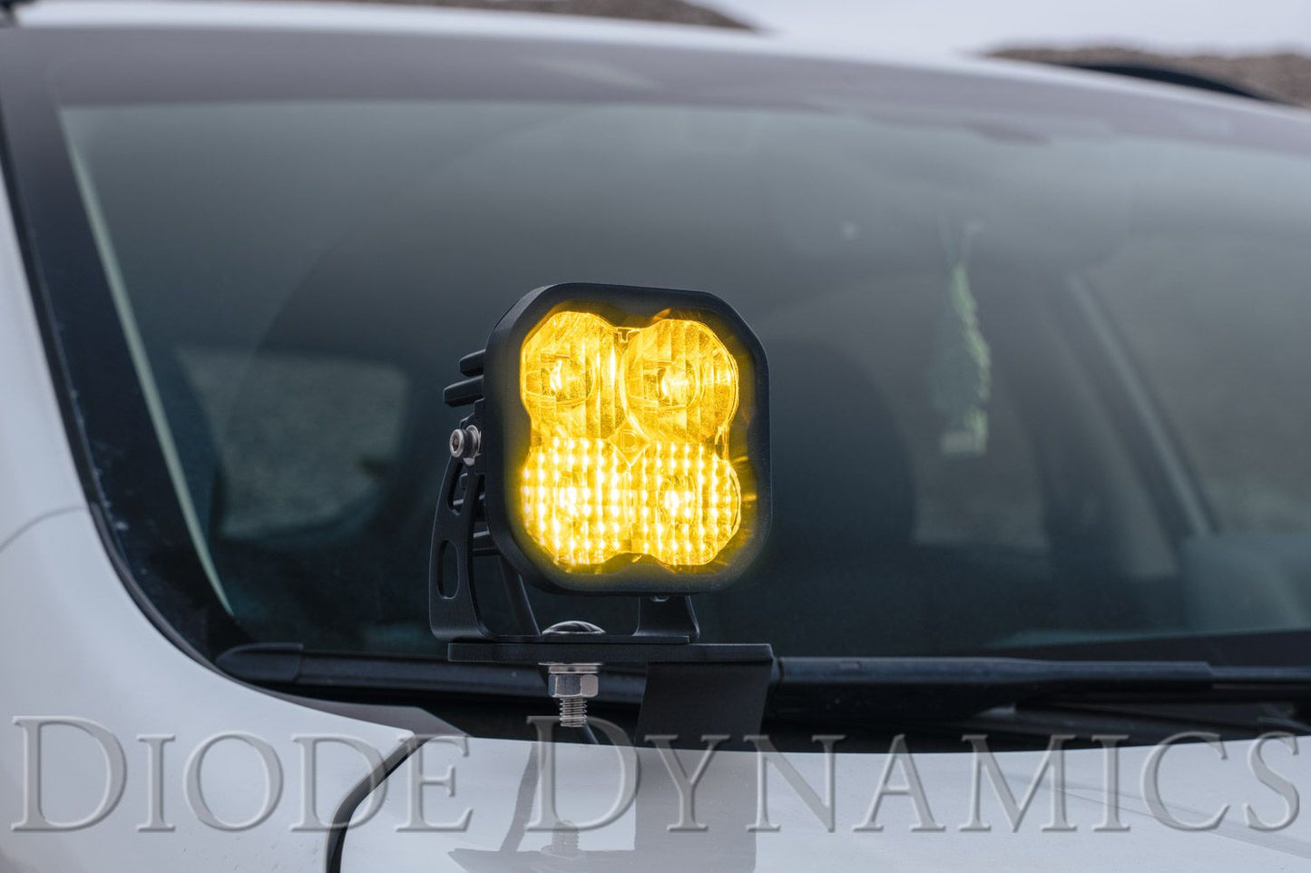 Stage Series 3" SAE/DOT YELLOW SPORT LED Pod (Pair) - by Diode Dynamics
