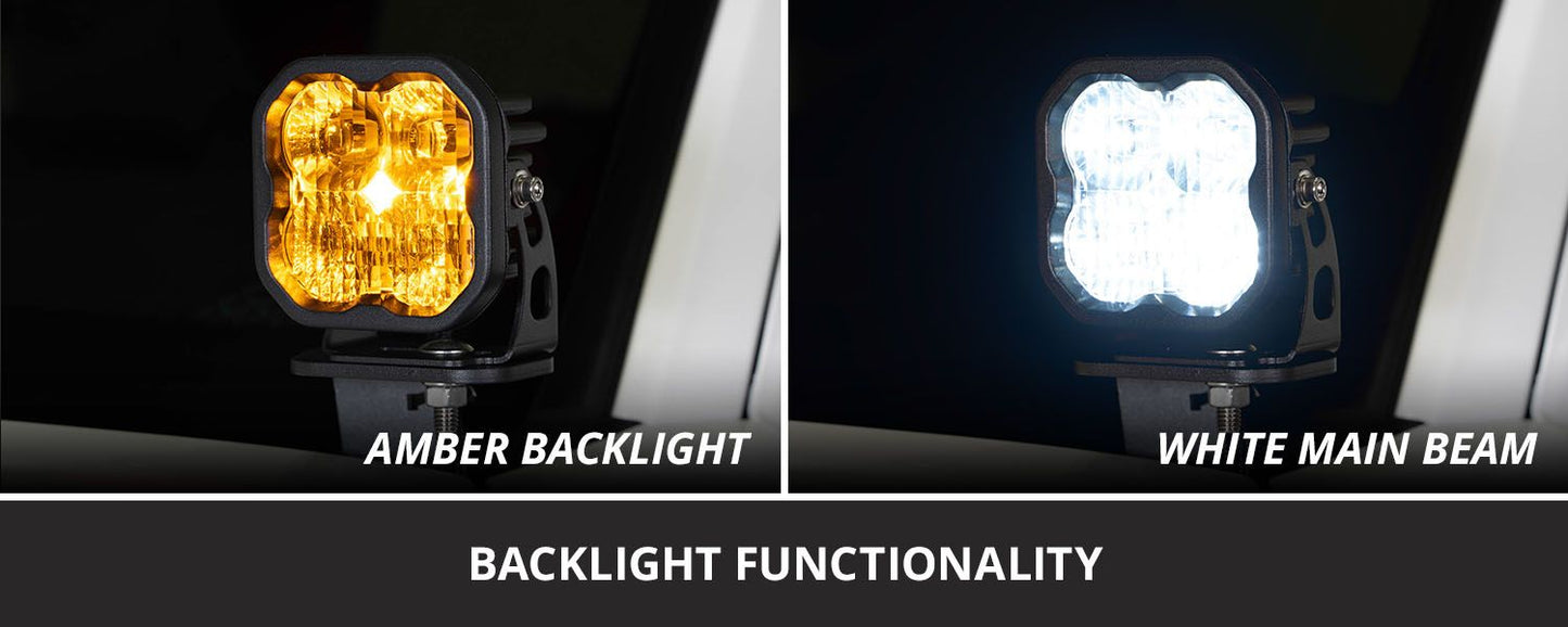 STAGE SERIES BACKLIT DITCH LIGHT KIT FOR 2015-2022 GMC CANYON - BY DIODE DYNAMICS