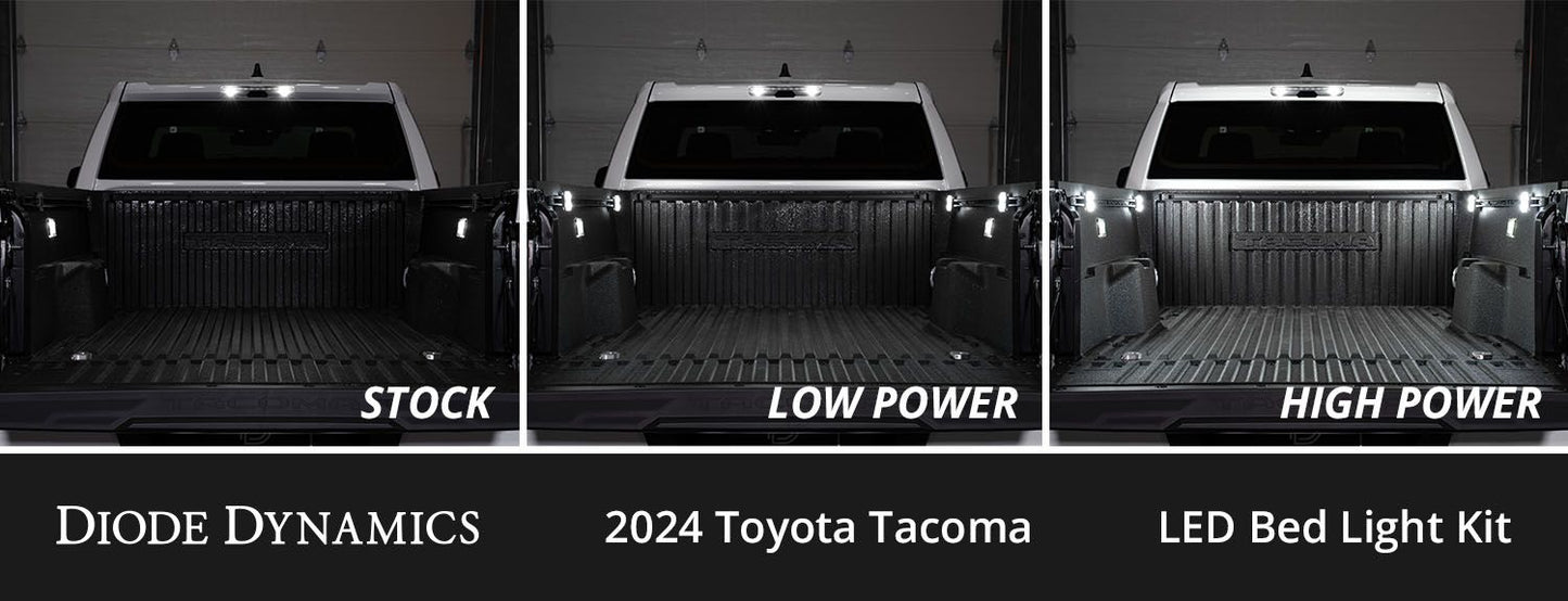 Stage Series LED Bed Light Kit For 2024 Toyota Tacoma - by Diode Dynamics