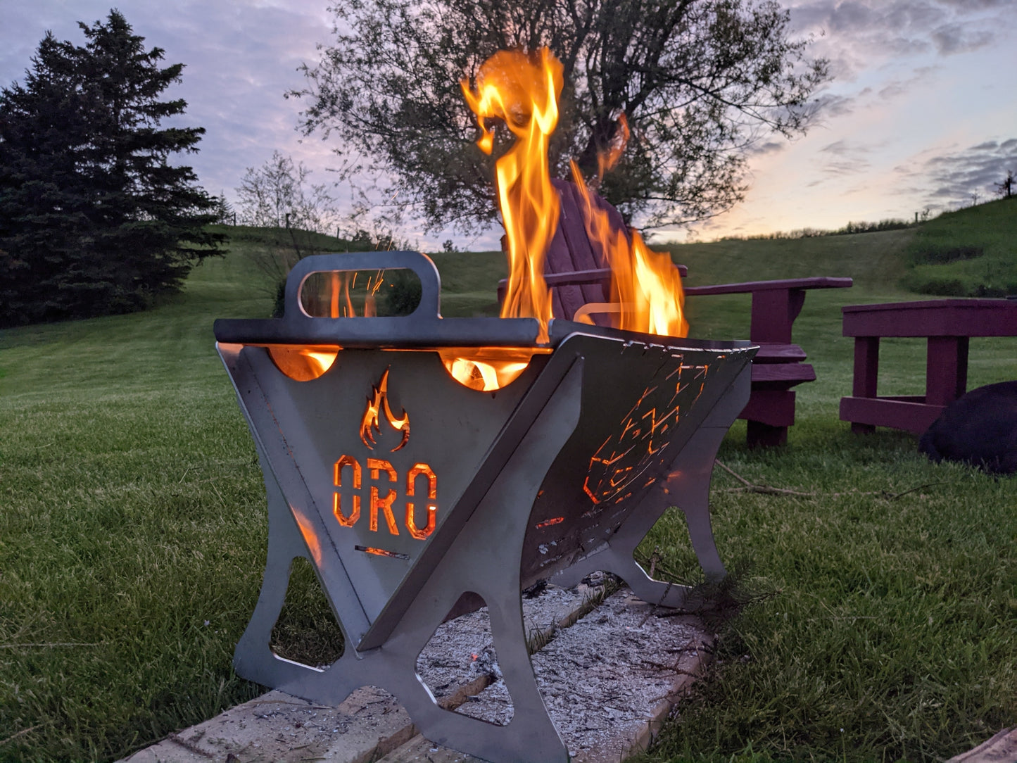 Flatpack Firepit - by Overland Racks Ontario