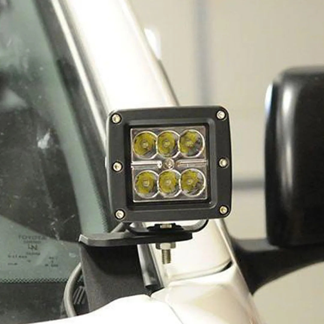 Tacoma 2005 to 2015 Ditch Light A-Pillar Brackets - by CBI