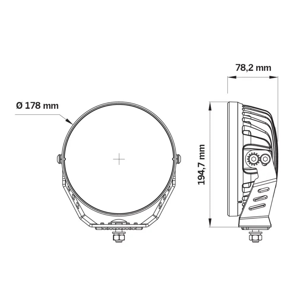 7" Round Siberia Night Ranger E-Marked - by Strands