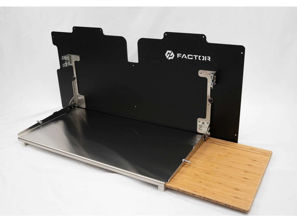 Canopy Camper Folding Stainless Table W/Cutting Board - by GP Factor
