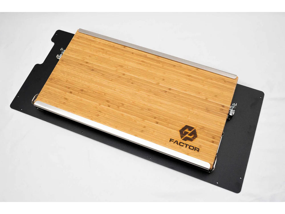 Canopy Camper Folding Stainless Table W/Cutting Board - by GP Factor