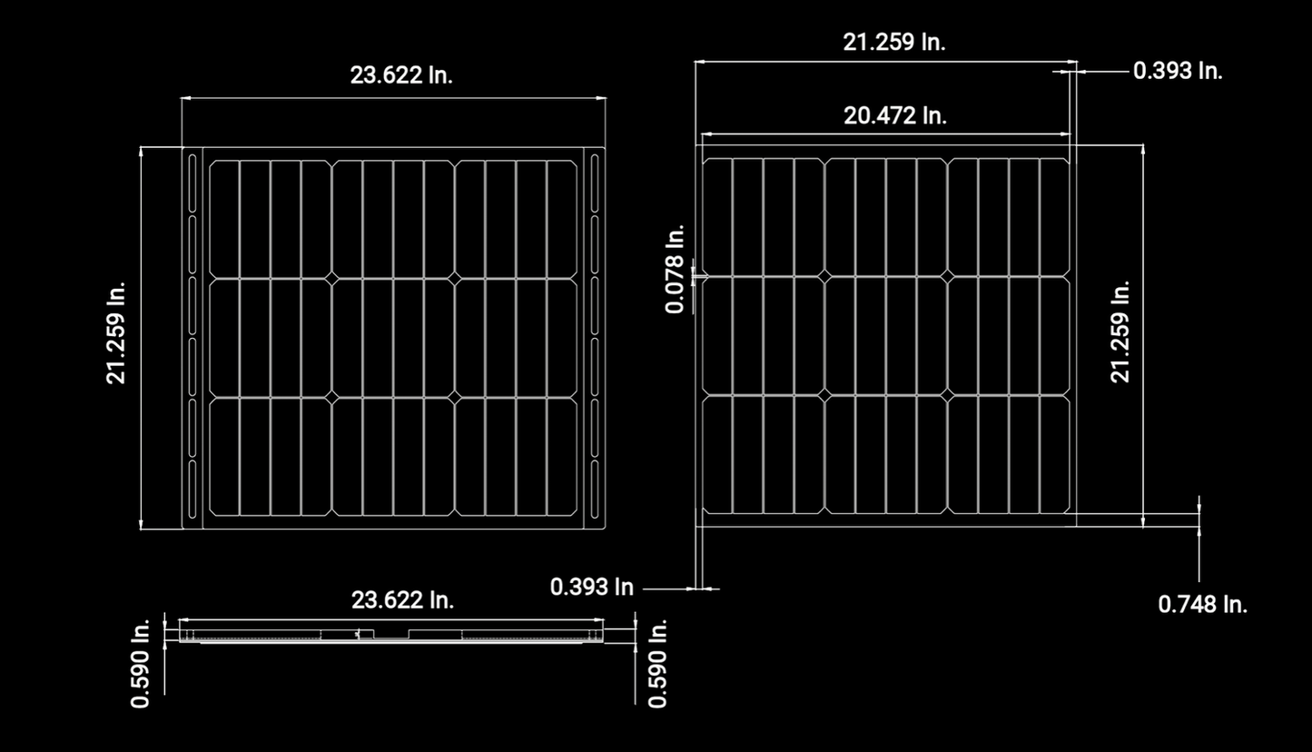 Blox 50W Solar Panels - by Sunflare