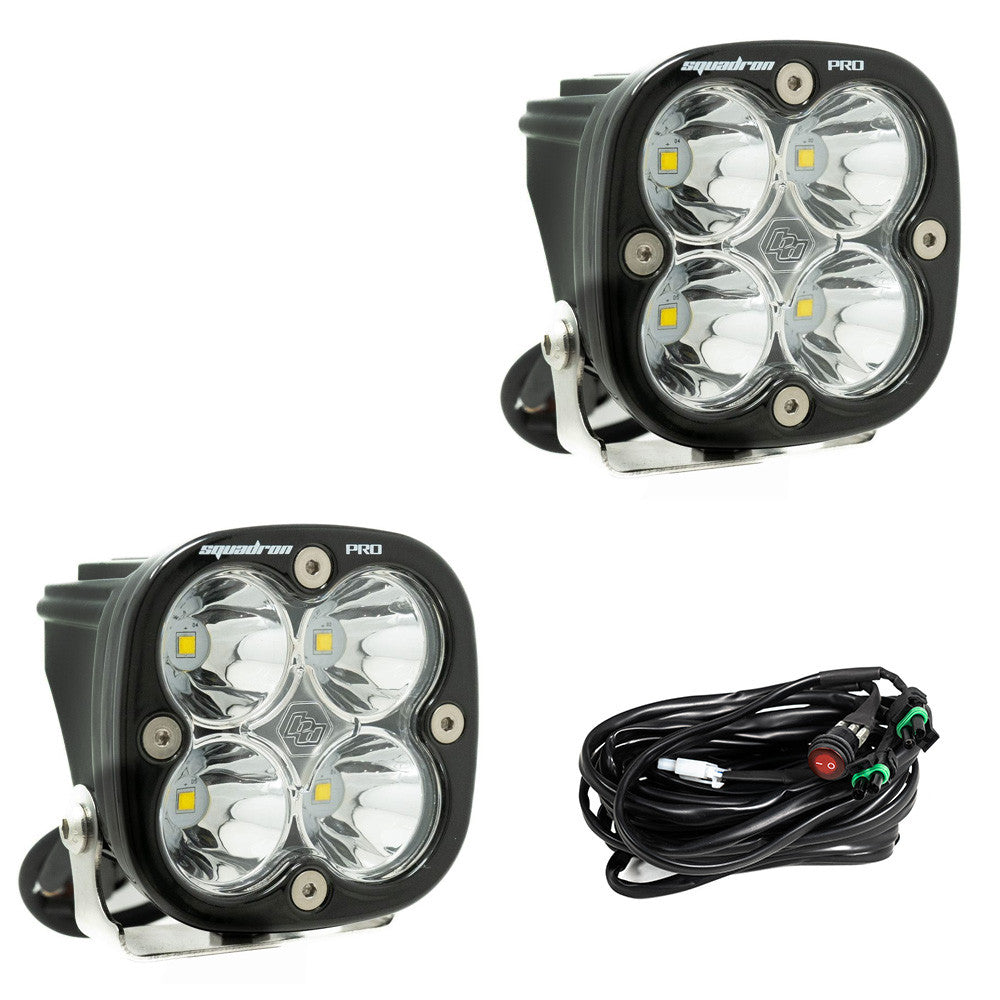Squadron Pro Black LED Auxiliary Light Pod Pair - by Baja Designs