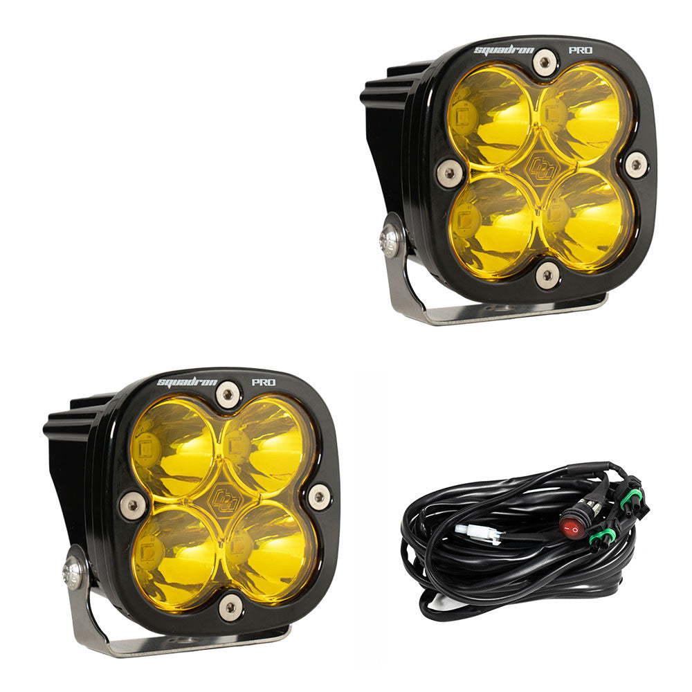 Squadron Pro Black LED Auxiliary Light Pod Pair - by Baja Designs