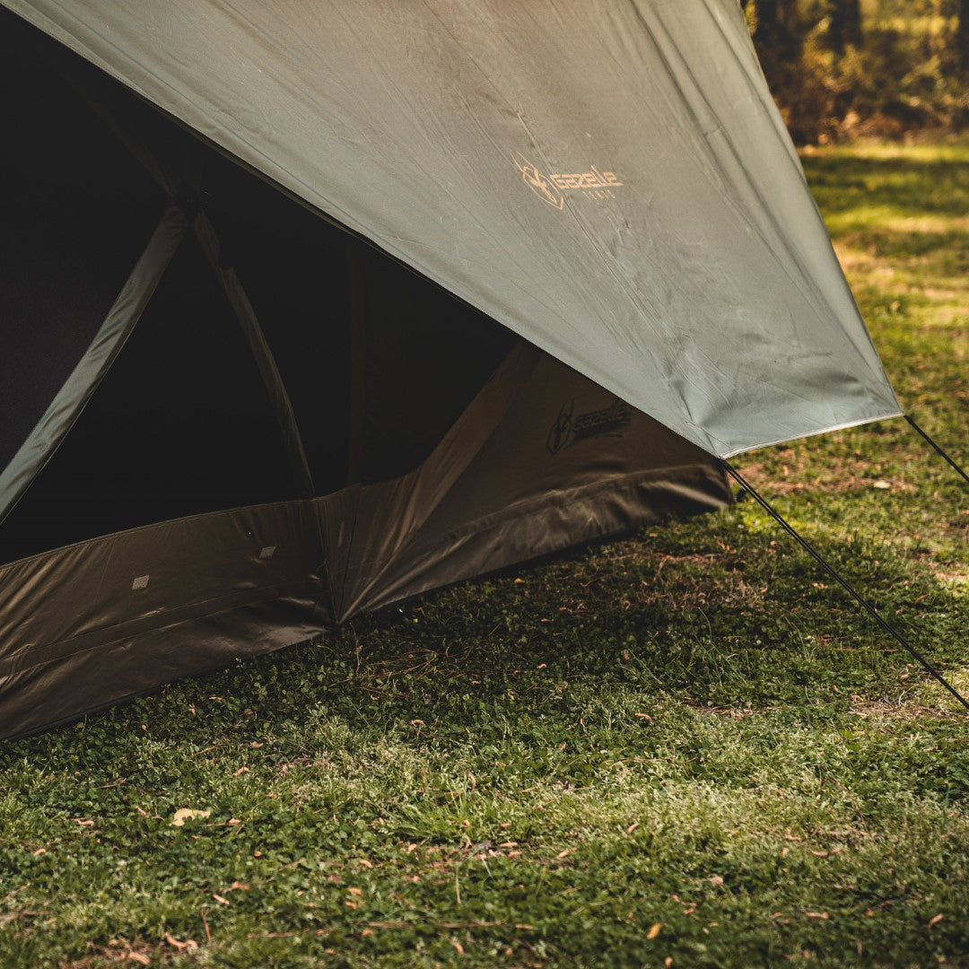 T4 PLUS OVERLAND Hub Tent with Screen Room - by Gazelle Tents