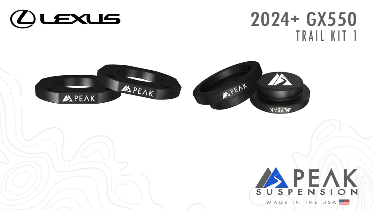 Trail Kit 1 for 2024+ Lexus GX550 - by Peak Suspension