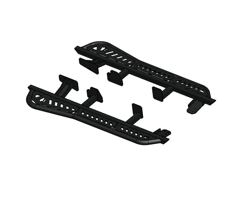 Aluminum Sliders with Rear Kick Out for 6th Gen 4Runner -by Greenlane Offroad