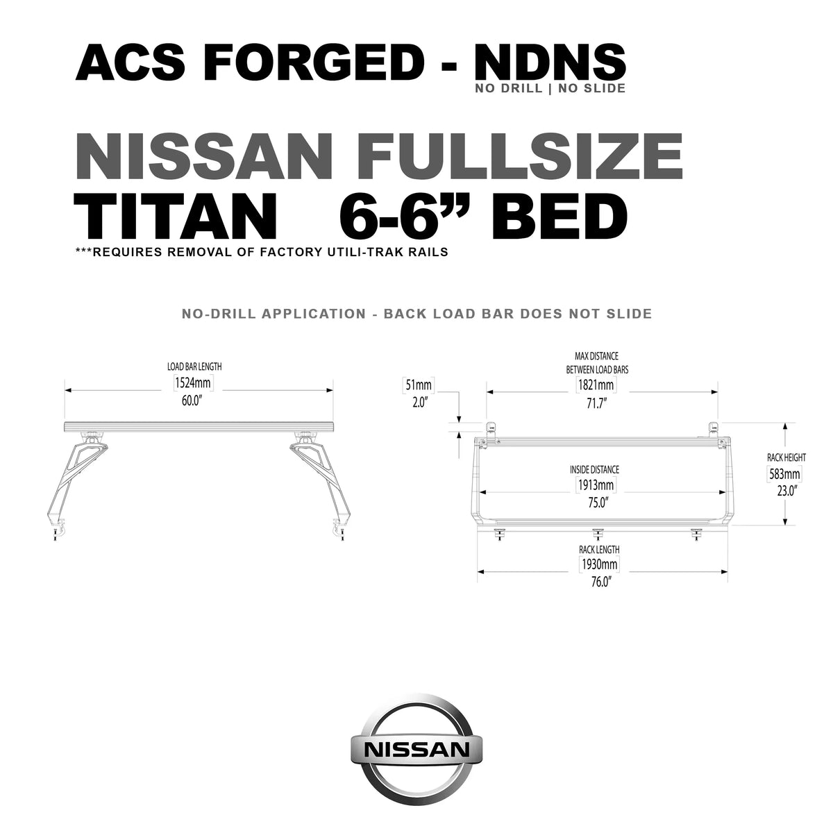 Active Cargo System - Forged No Drill - Nissan - by Leitner Designs