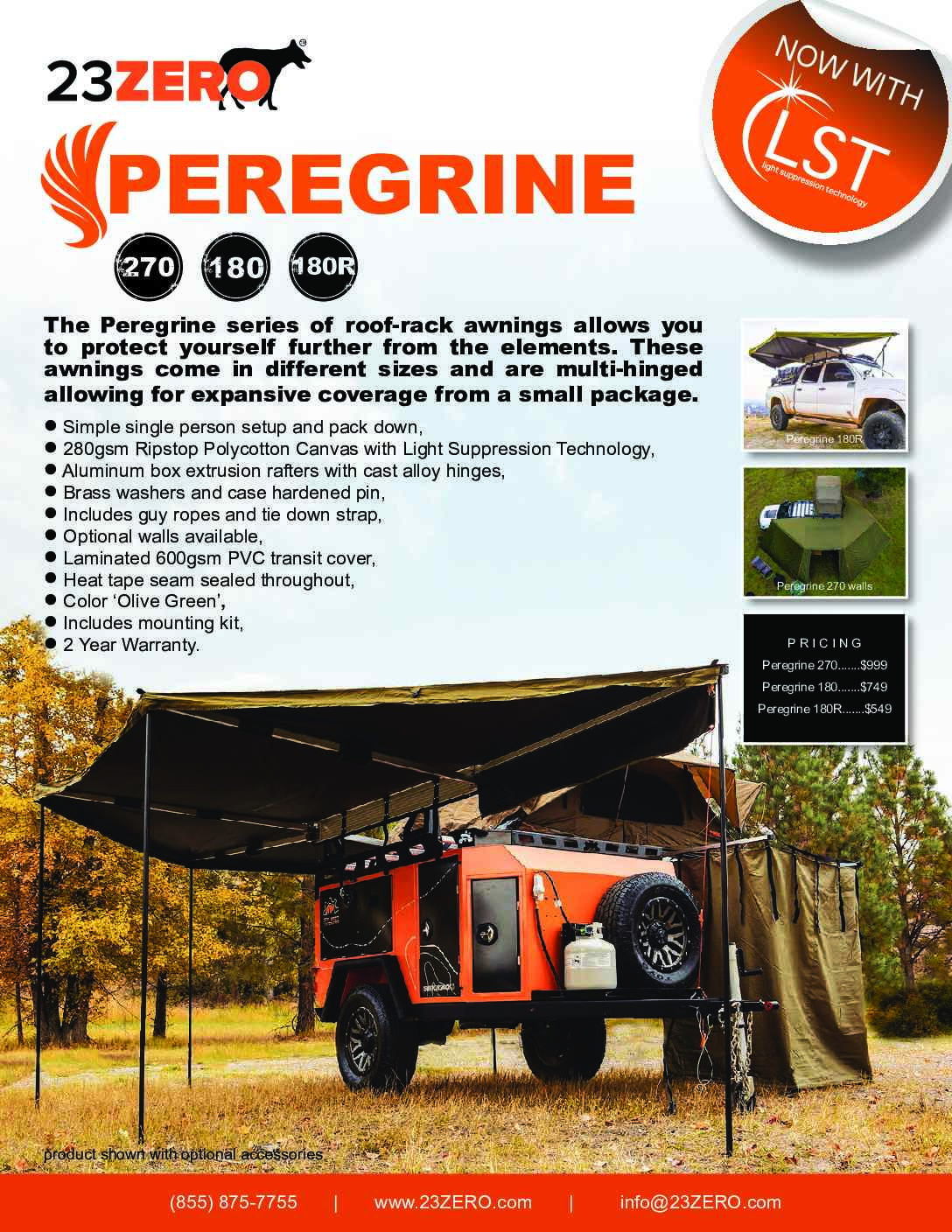 Peregrine 180 Awning - by 23Zero
