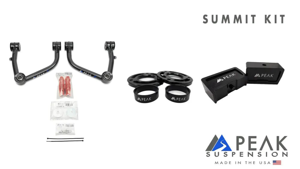Summit Lift Kit for 2019+ Silverado ZR2/Sierra AT4X - by Peak Suspension SKU: