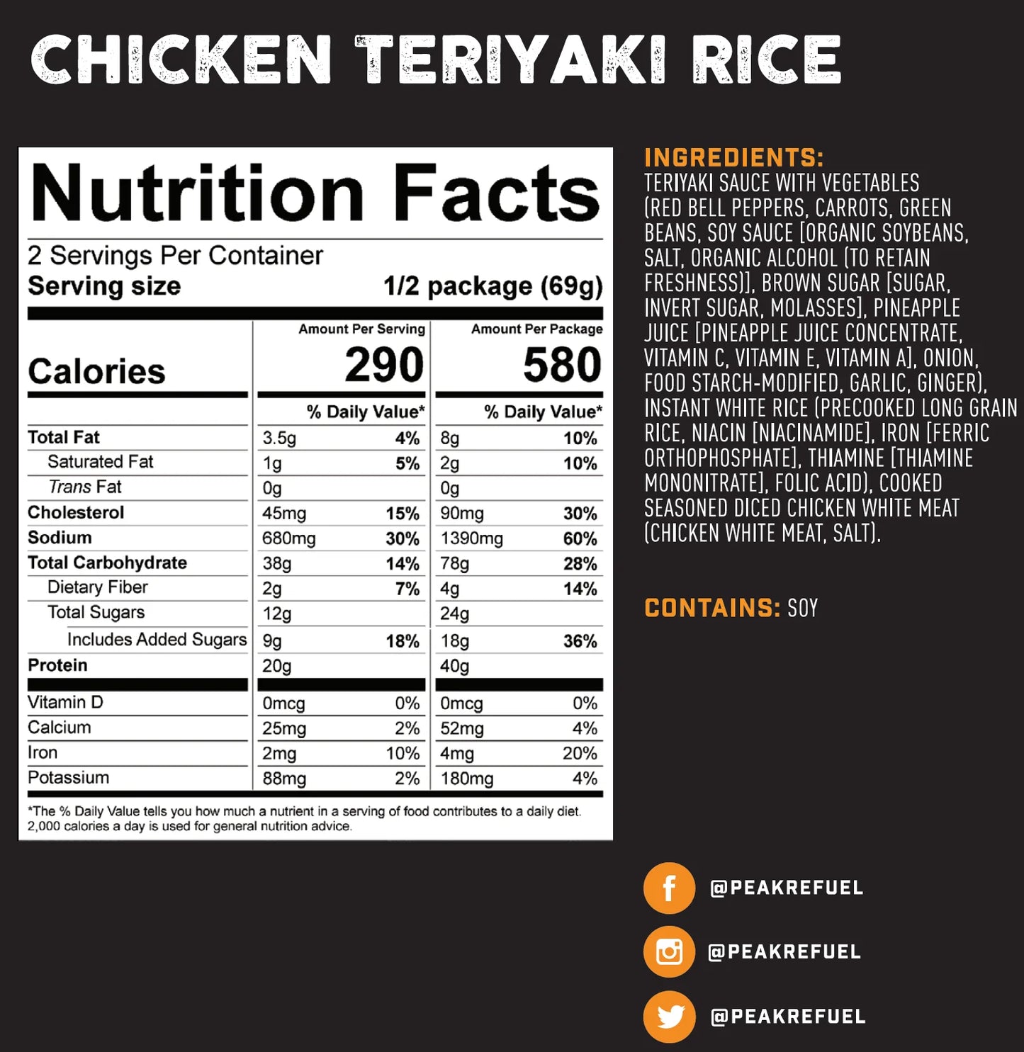 Freeze Dried Food - by Peak Refuel