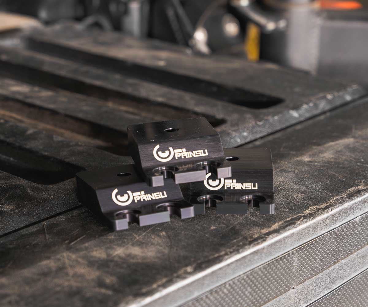 Machined Aluminium Tent Mounts - By Prinsu