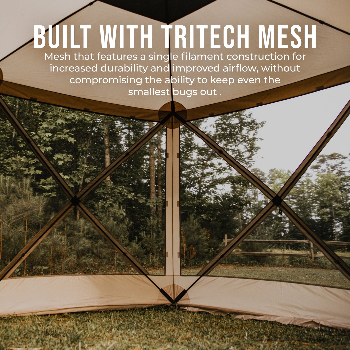 G6 6-sided Portable Gazebo With Tritech Mesh - by Gazelle Tents
