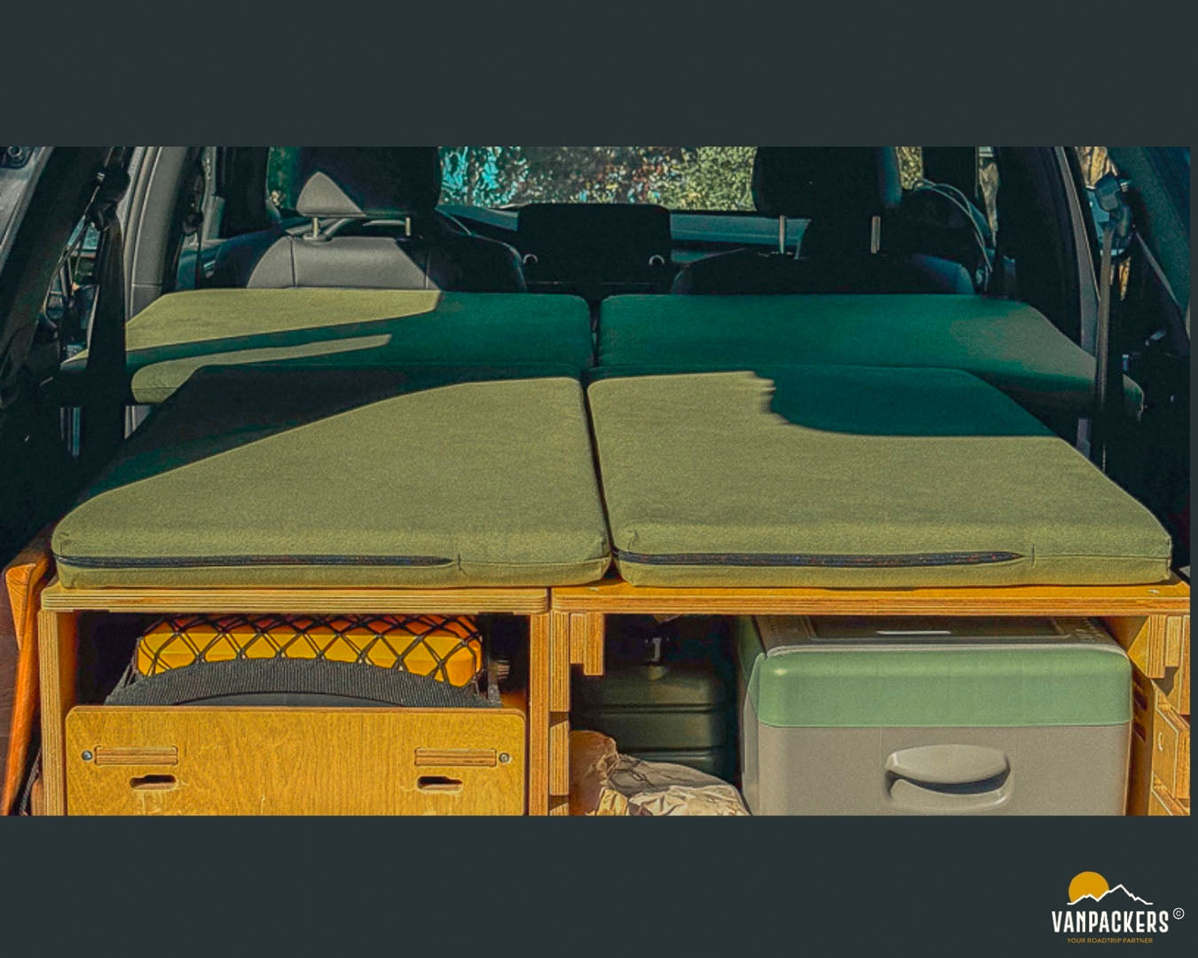 Car camping kit structure | Vanpackers®