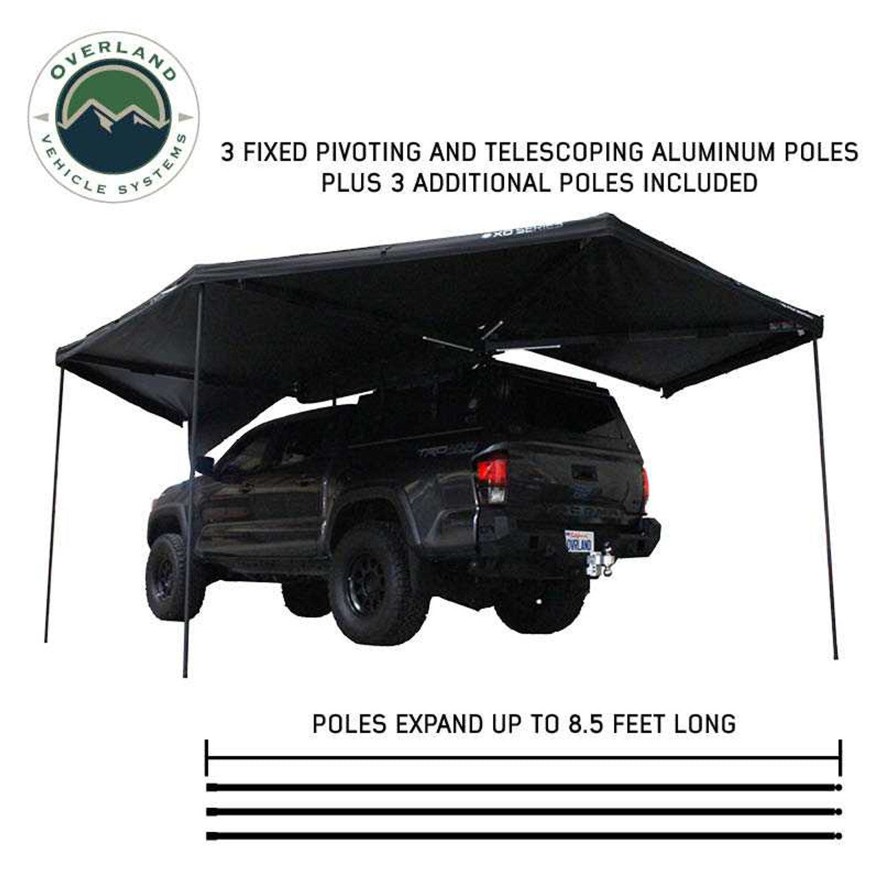 XD Nomadic 270 Awning and Wall Kit - by Overland Vehicle Systems