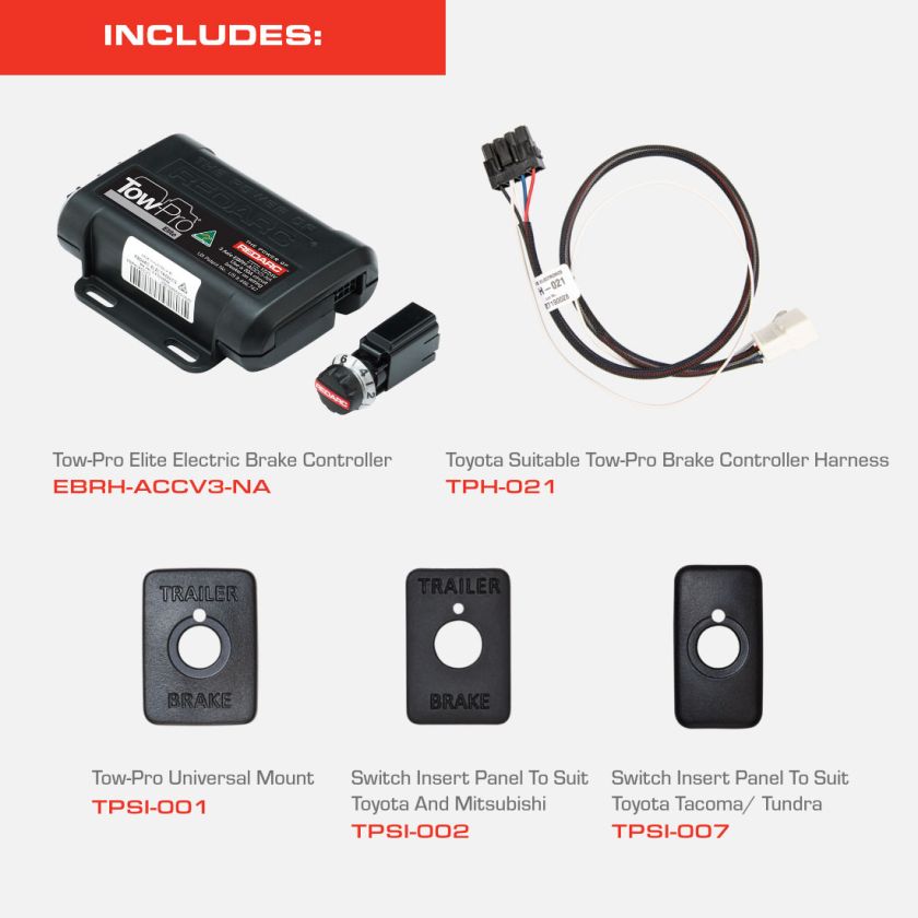 LandCruiser / Sequoia / 4Runner / Early Model Tundra & Tacoma Brake Controller Kit - by RedArc