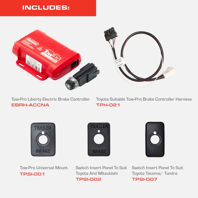 LandCruiser / Sequoia / 4Runner / Early Model Tundra & Tacoma Brake Controller Kit - by RedArc