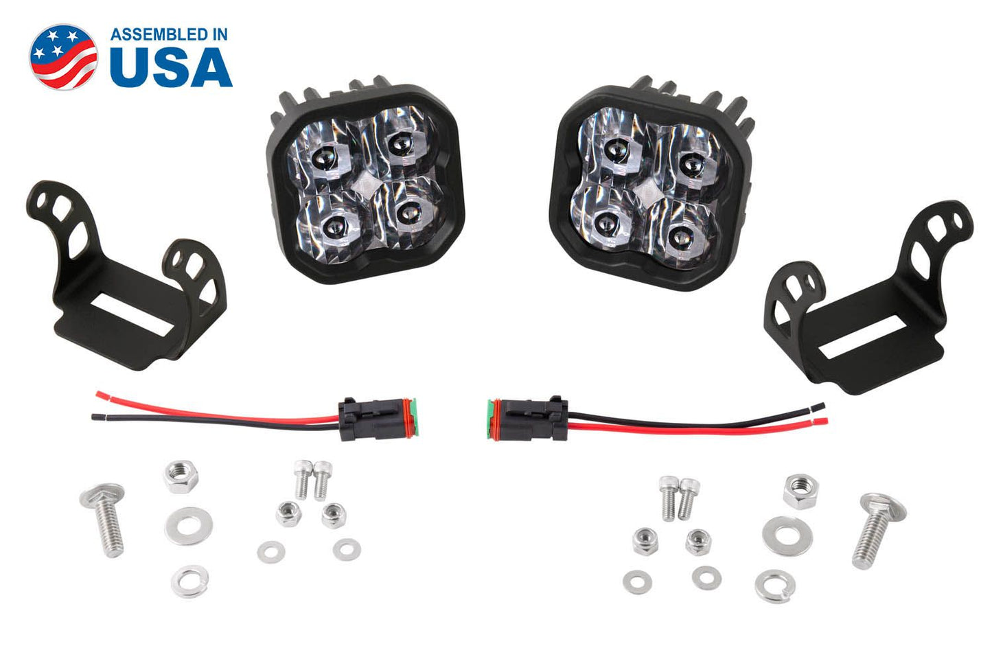 Stage Series 3" SAE/DOT WHITE SPORT LED Pod (Pair) - by Diode Dynamics