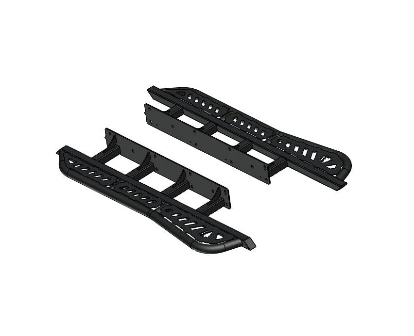 Aluminum Sliders with Rear Kick Out for FJ Cruiser - by Greenlane Offroad