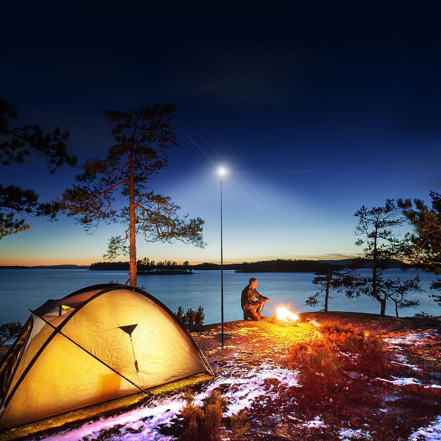 FLi-PRO 8' Telescoping Light with Removable Flashlight & Wireless Remote - by STKR