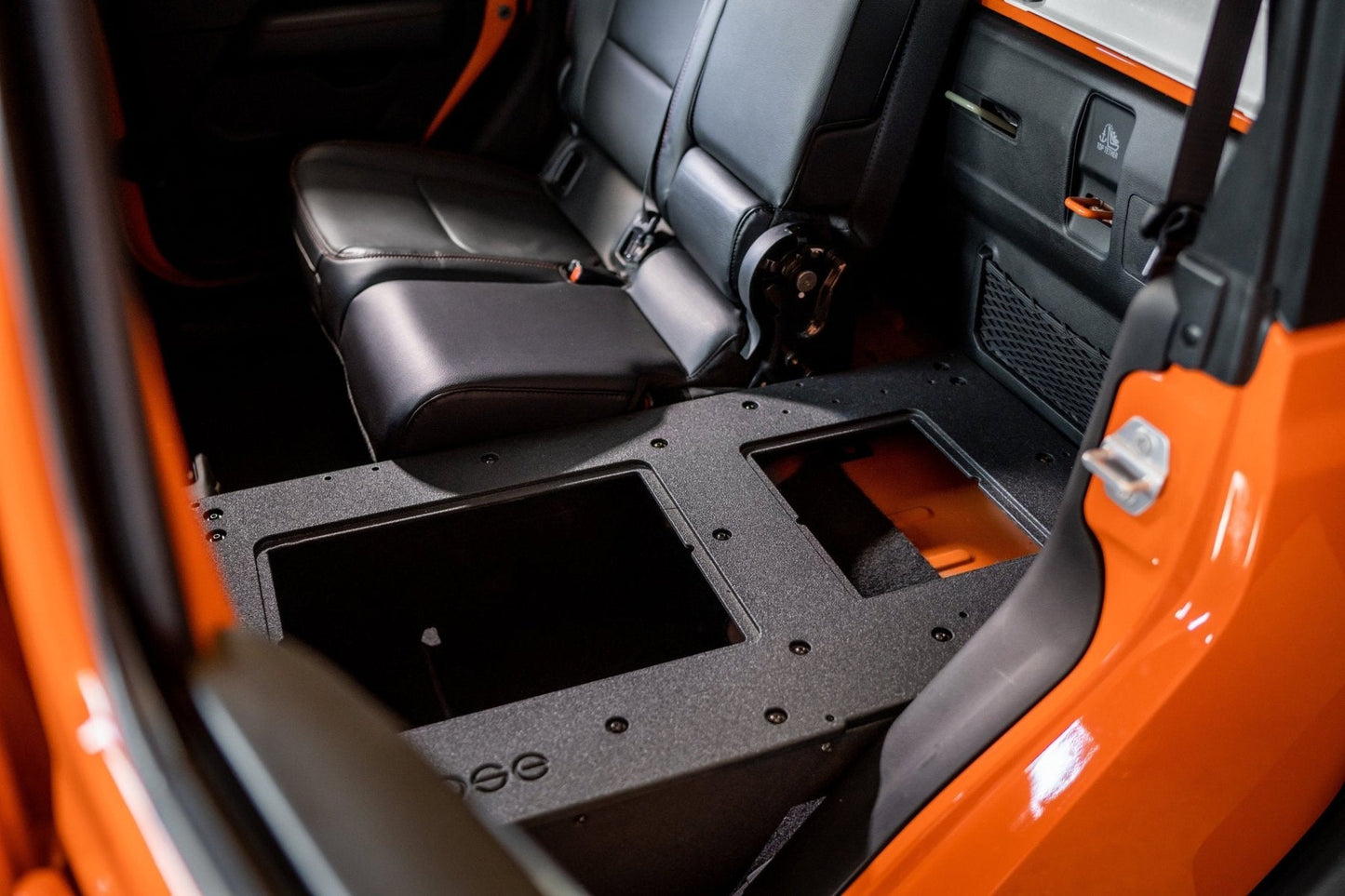 Jeep Gladiator 2019+ JT 4 Door - Second Row Seat Delete Plate System - High Platform - by Goose Gear