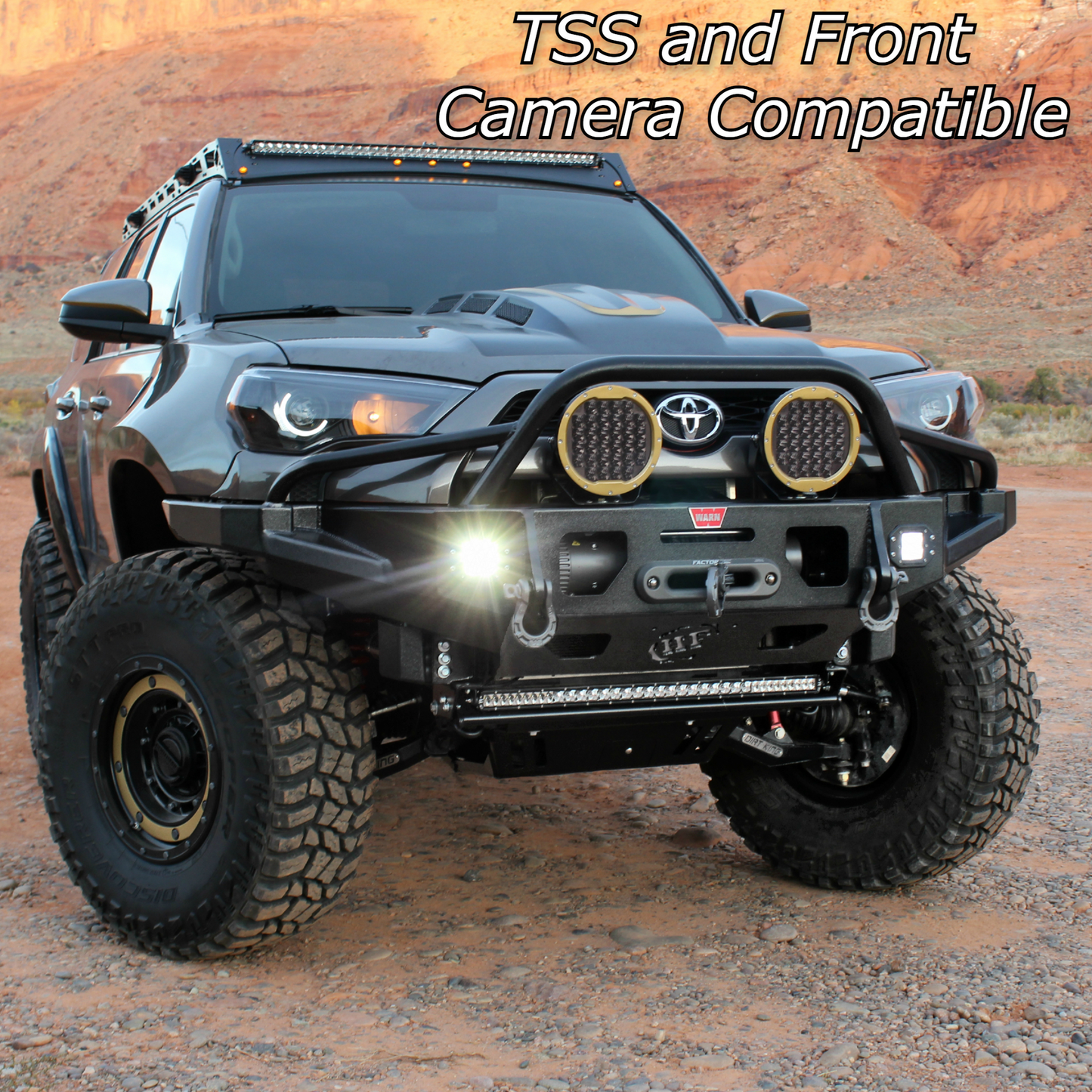 2010+ 4Runner Front Bumper Aluminum - Pre Runner Hoop - by Hefty Fabworks