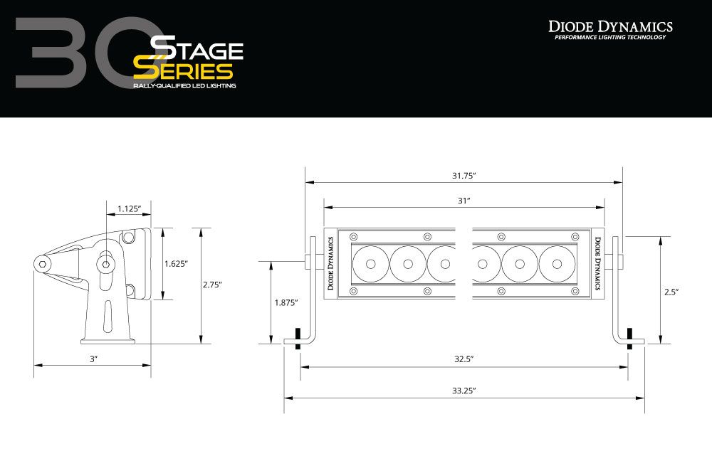 Stage Series 30" Light Bar - by Diode Dynamics