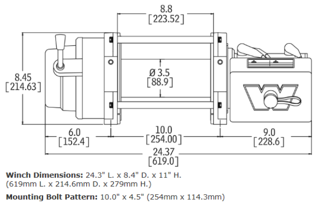 M12 12V Heavyweight Winch - by Warn