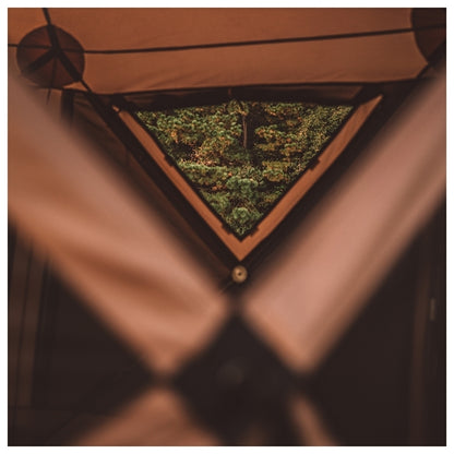 G6 DELUXE Portable Gazebo 6 Sides - Badlands Brown - by Gazelle Tents