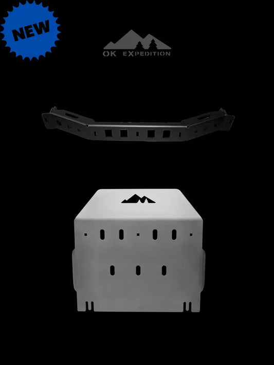 2003-2024 4RUNNER V6 T-Case Skid Plate Kit - by OK Expedition