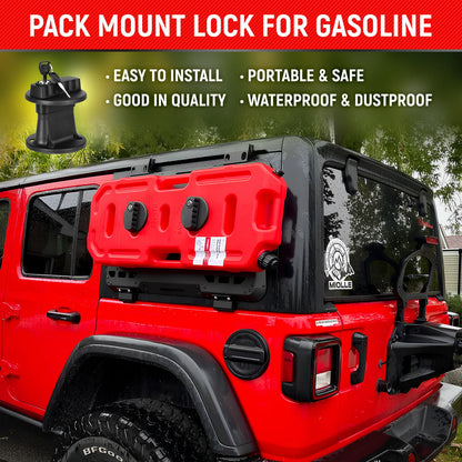 20L Gas Can with Locking Mounting Bracket - by Miolle