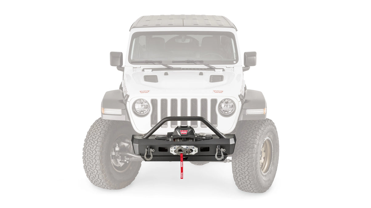Elite Stubby Front Bumper W/ Grille Guard - By Warn