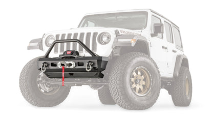 Elite Stubby Front Bumper W/ Grille Guard - By Warn