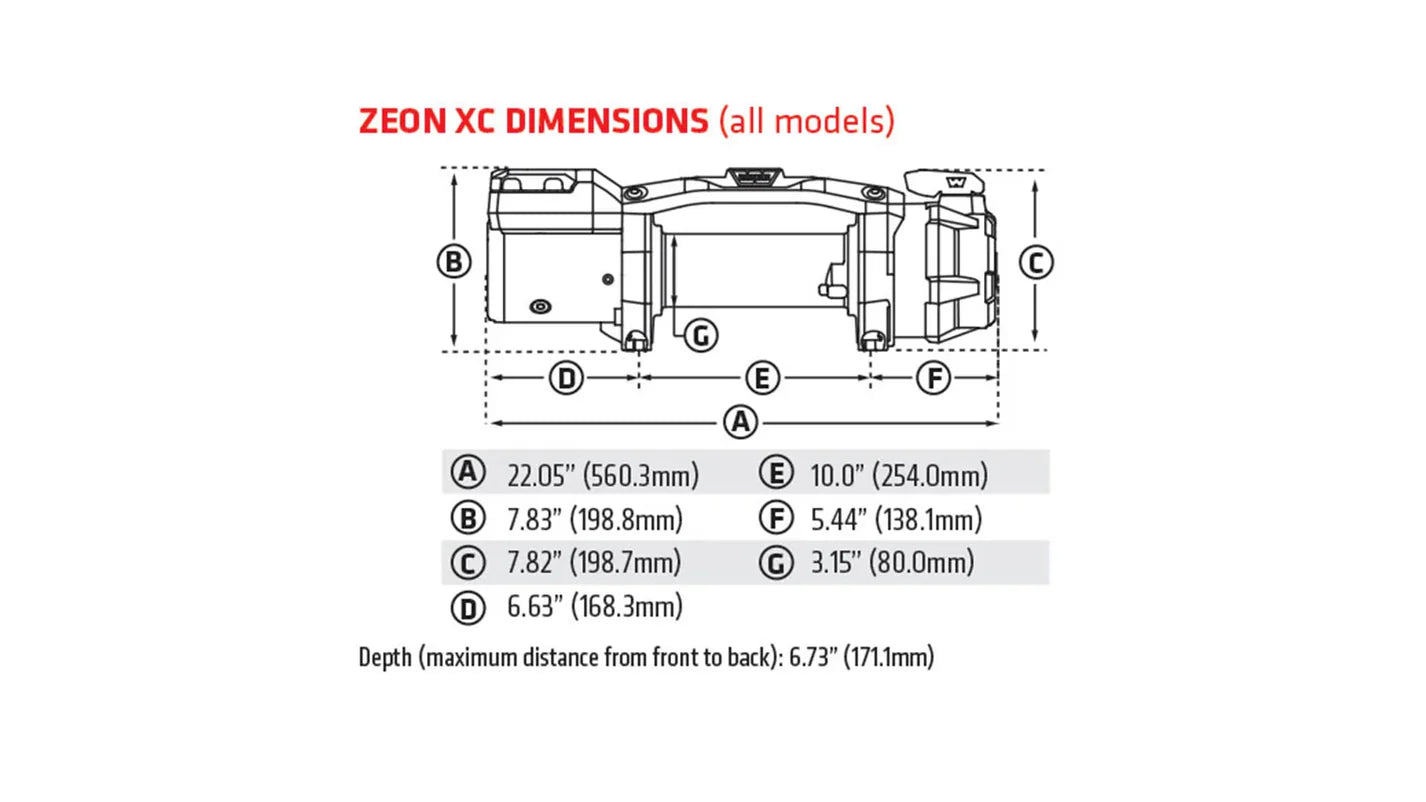 ZEON XC 14-S Winch - by WARN