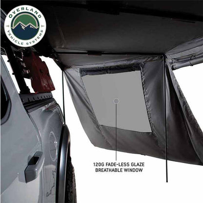 Awning Side Wall for HD Nomadic 180 Degree Awning with Window - by Overland Vehicle Systems