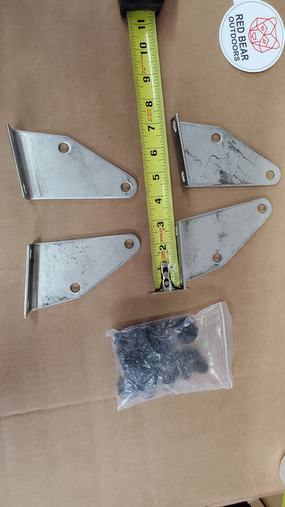 Tent hinges