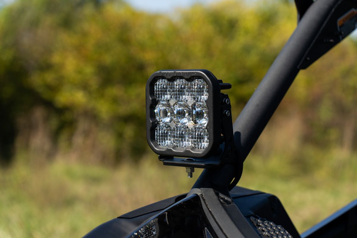 thumbnail image 2 of 3 Amber LED Cube Pods Wiring Kit For Can Am Maverick X3 Max 2017-2023 - Spotlights 80W 8000LM 2 of 4