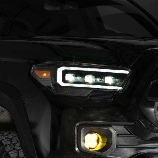 2016-2023 Toyota Tacoma LED Projector Headlights With Selectable DRL - by Form Lighting