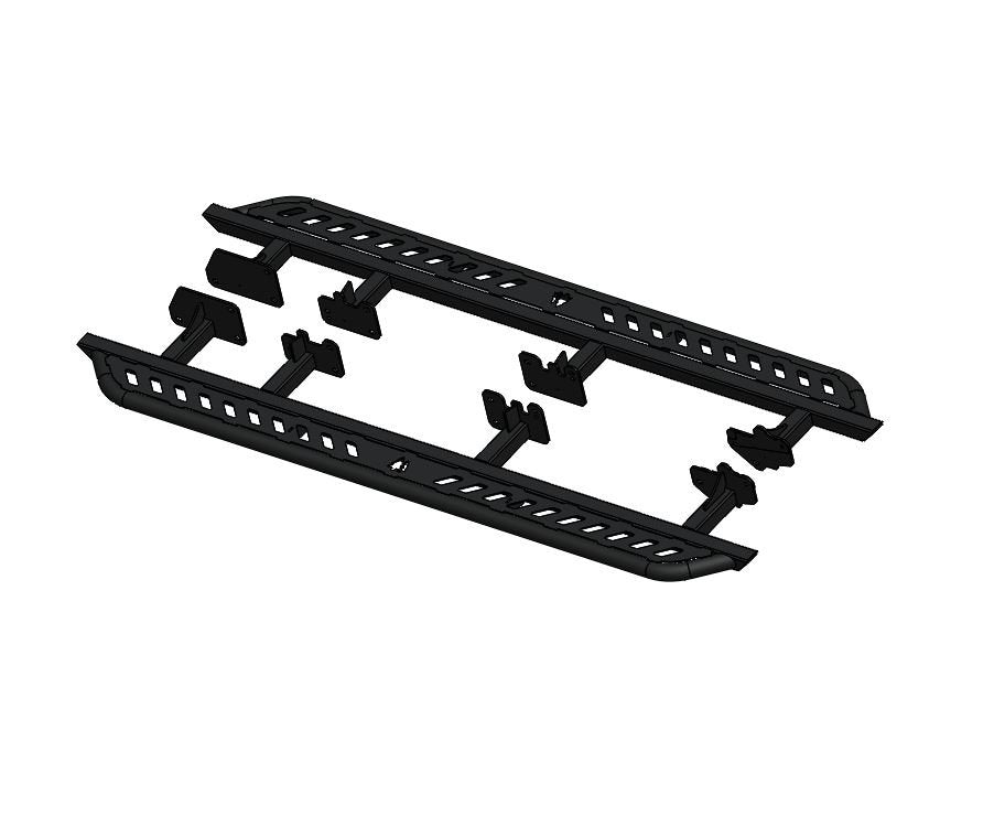 4th Gen Tacoma Aluminum Straight Sliders - by Greenlane Offroad