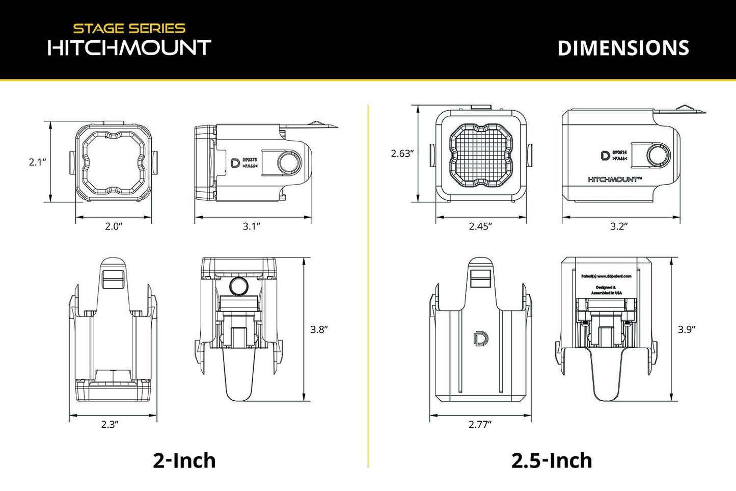 HITCH MOUNT LED POD 4-PIN REVERSE KIT - BY DIODE DYNAMICS